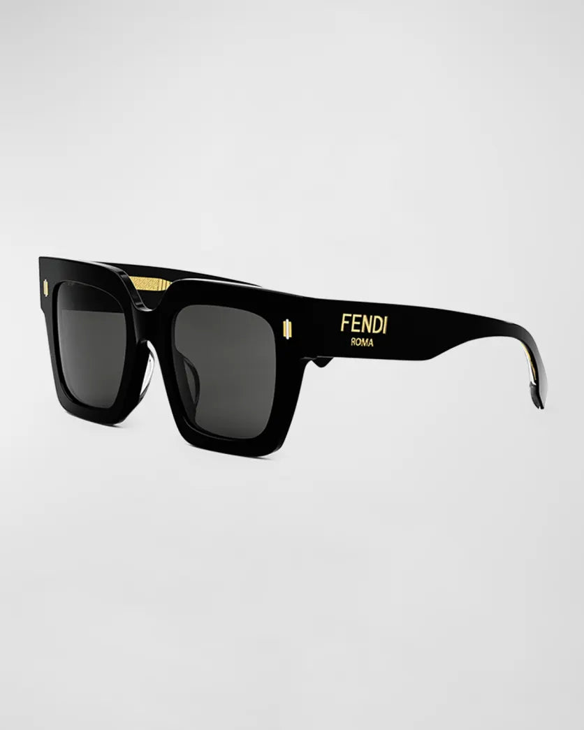 Fendi Roma Black Acetate Sunglasses